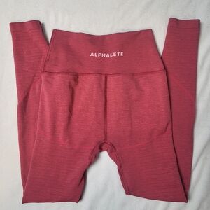 Alphalete Women's‎ Leggings Revival R6 Size Small Pink Gym Workout Running
